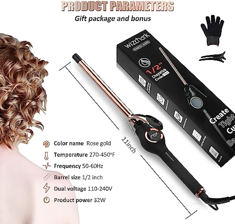 Professional Ceramic Tourmaline Hair Curling Iron