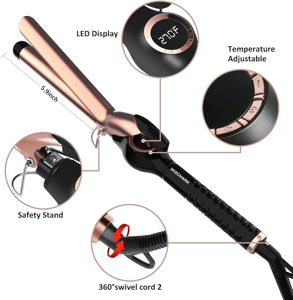 Professional Ceramic Tourmaline Hair Curling Iron