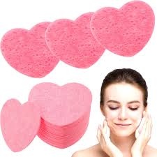 Facial Sponge-Reusable Heart Facial Sponge