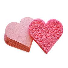 Facial Sponge-Reusable Heart Facial Sponge