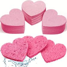 Facial Sponge-Reusable Heart Facial Sponge