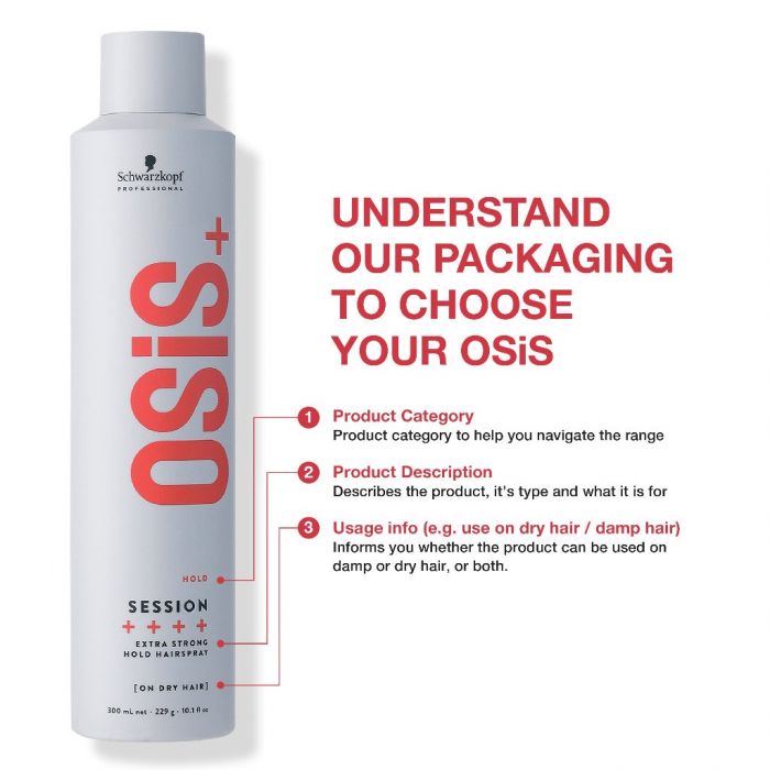 Schwarzkopf Osis+  Hold Hair Spray (500ml)